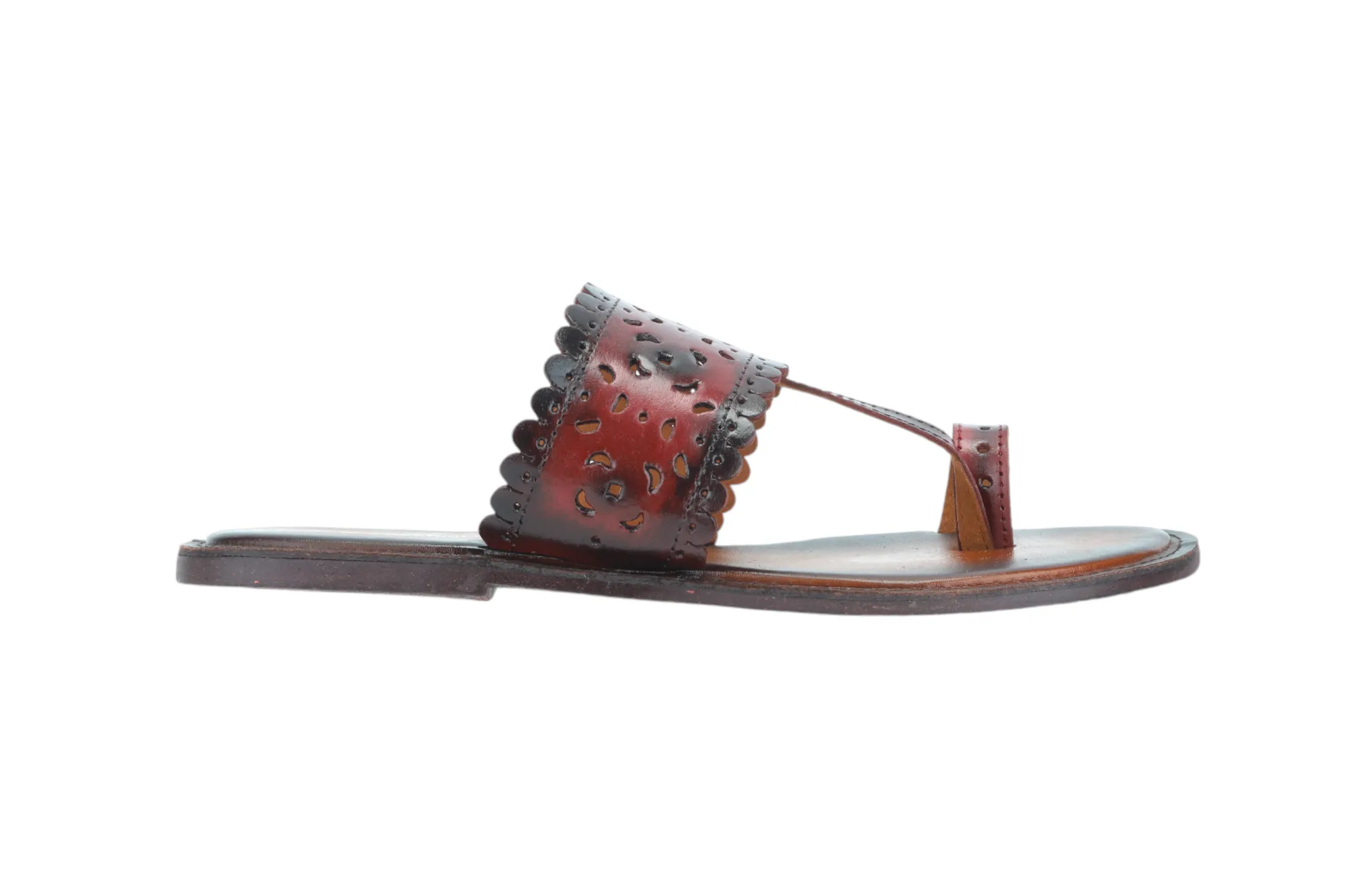LADIES FLAT LEATHER CHAPPAL 996073