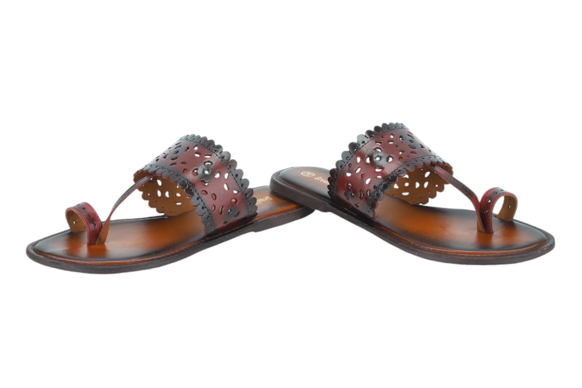 LADIES FLAT LEATHER CHAPPAL 996073
