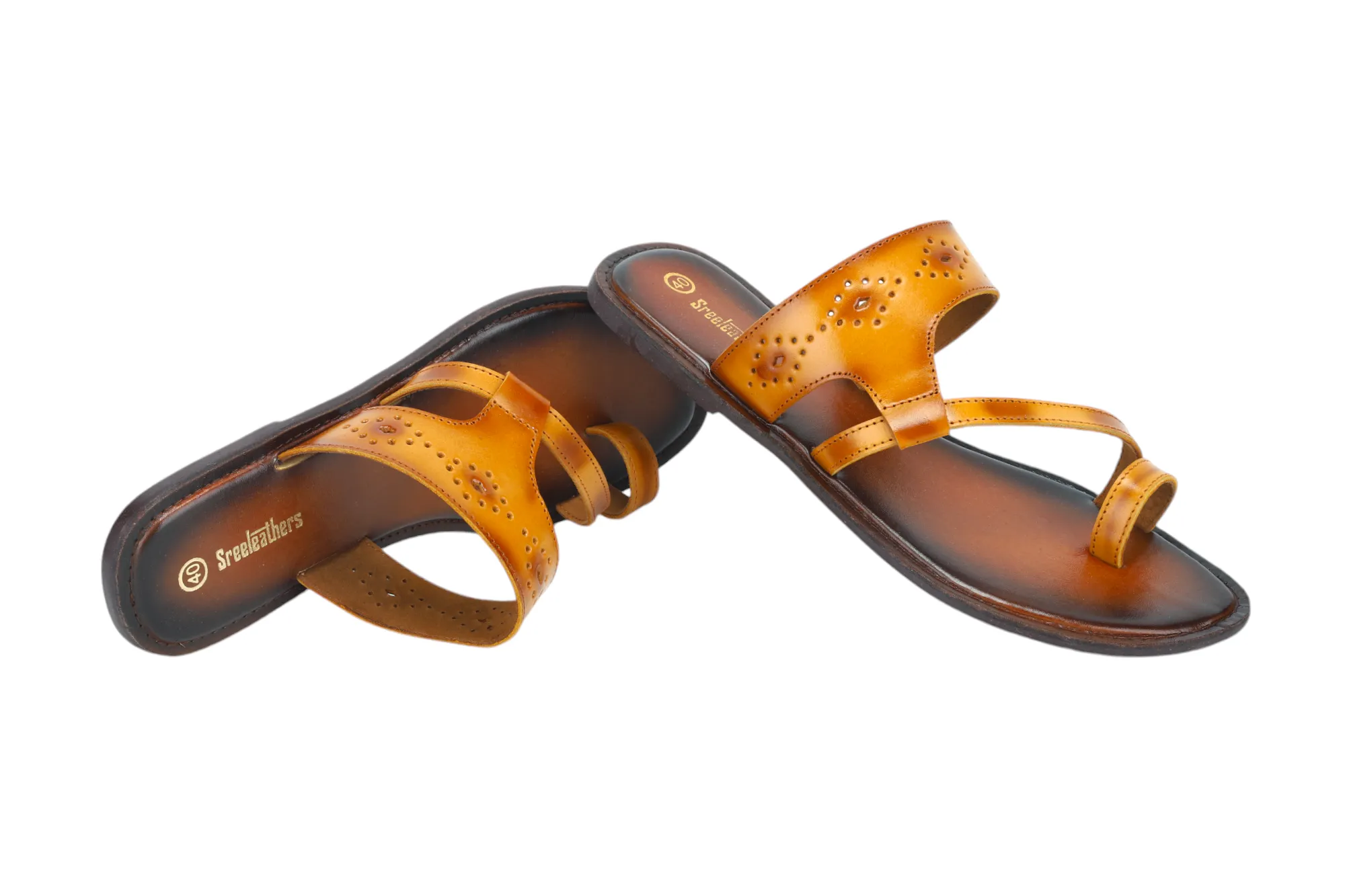 LADIES FLAT LEATHER CHAPPAL 996076