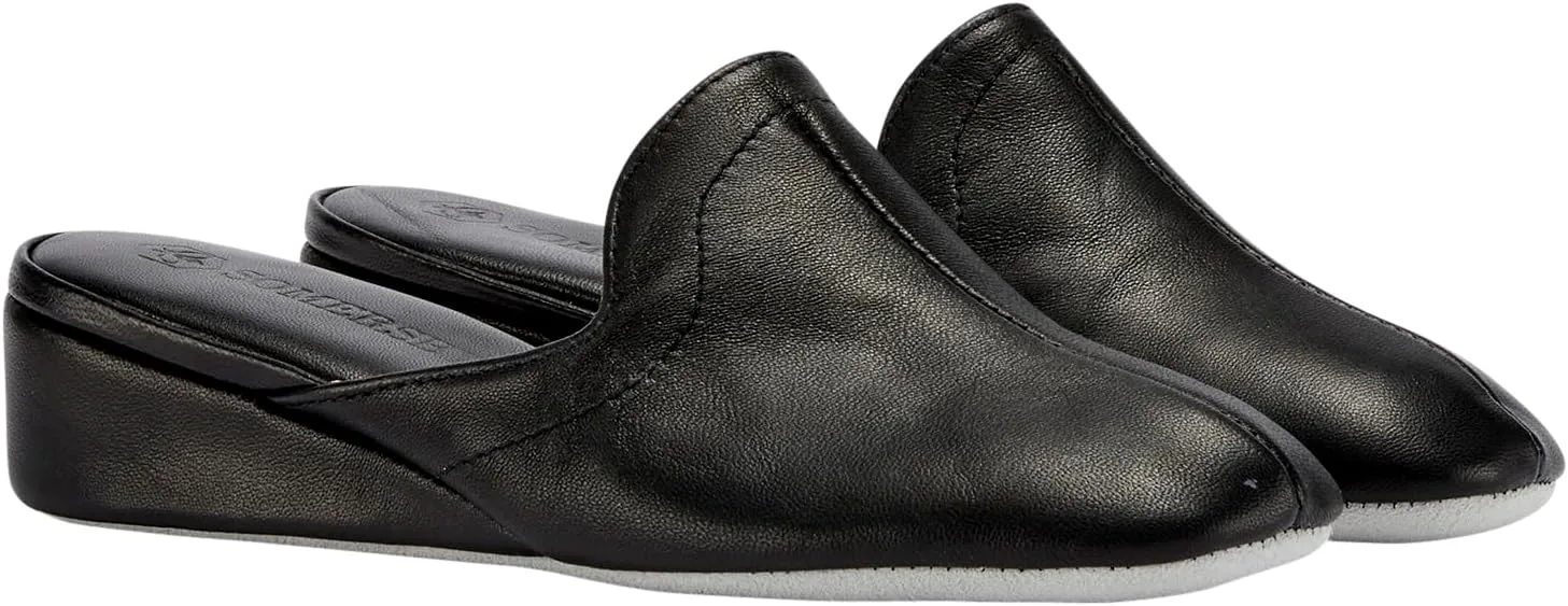 Lamo Somersby Blanche Women's Slippers, Slip-On Leather House Slippers for Women