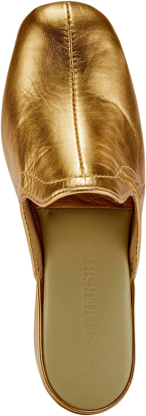 Lamo Somersby Blanche Women's Slippers, Slip-On Leather House Slippers for Women