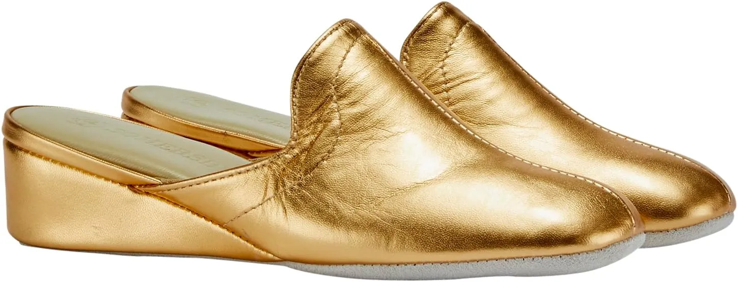 Lamo Somersby Blanche Women's Slippers, Slip-On Leather House Slippers for Women