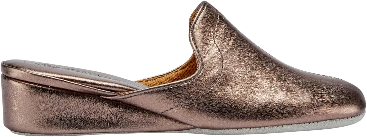 Lamo Somersby Blanche Women's Slippers, Slip-On Leather House Slippers for Women