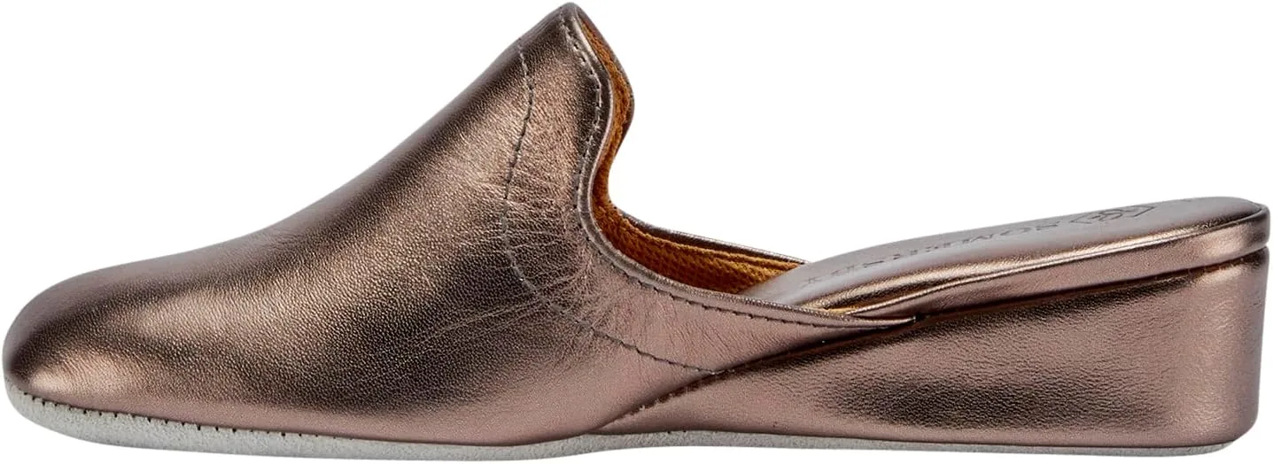 Lamo Somersby Blanche Women's Slippers, Slip-On Leather House Slippers for Women