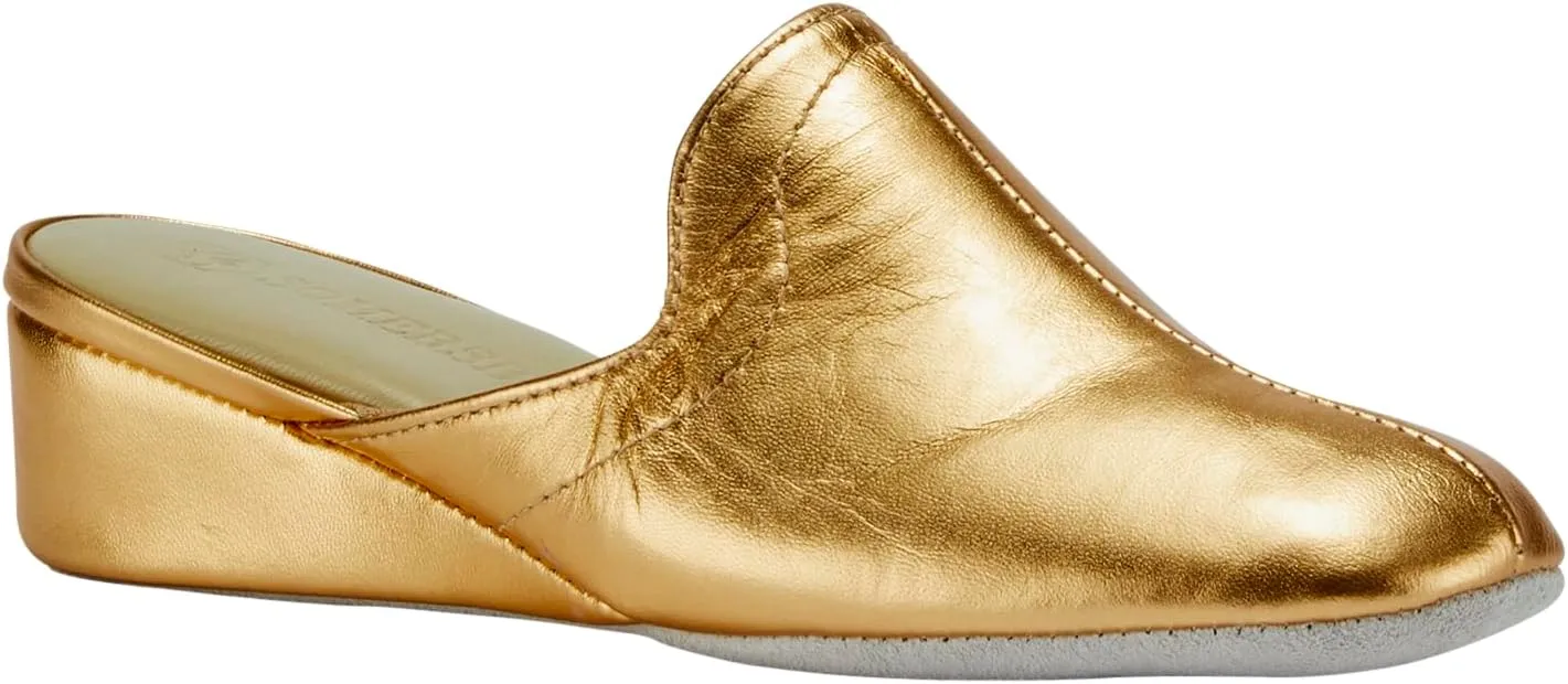 Lamo Somersby Blanche Women's Slippers, Slip-On Leather House Slippers for Women