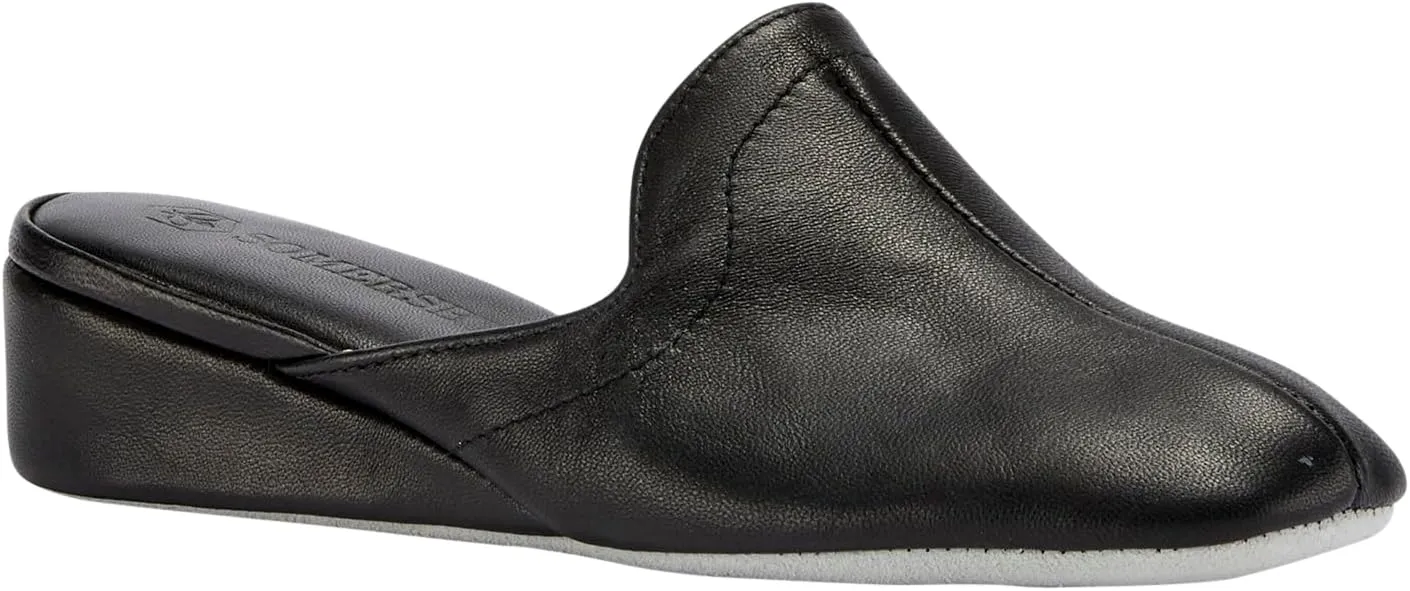 Lamo Somersby Blanche Women's Slippers, Slip-On Leather House Slippers for Women
