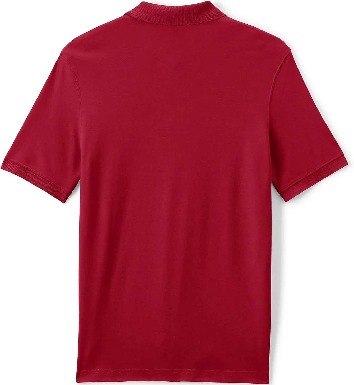 Lands' End School Uniform Men's Long Sleeve Interlock Polo Shirt
