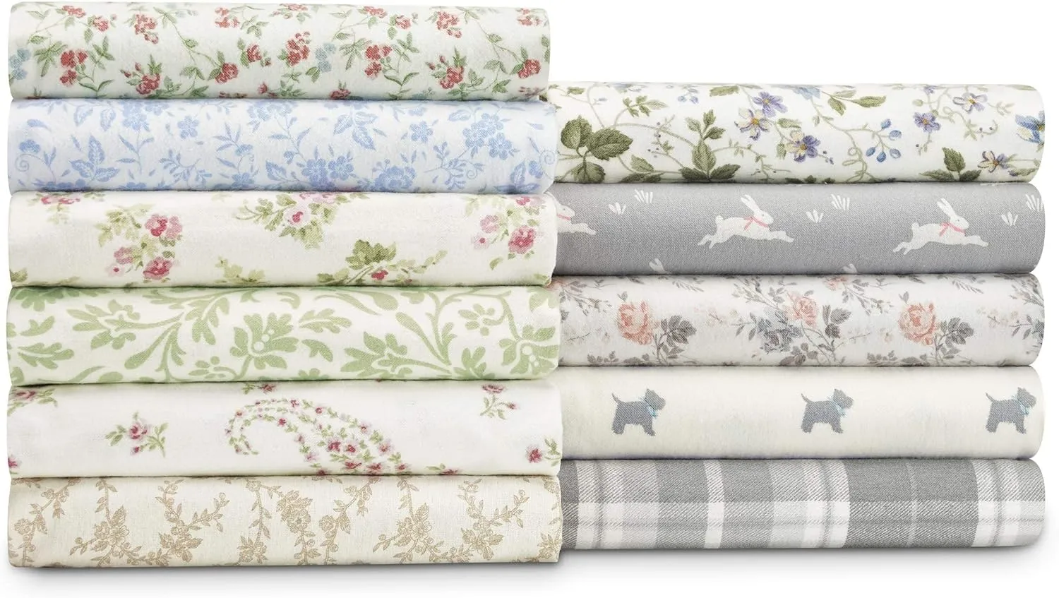 Laura Ashley - King Sheets, Soft Sateen Cotton Bedding Set - Sleek, Smooth, & Breathable Home Decor (Bristol Paisley, King)