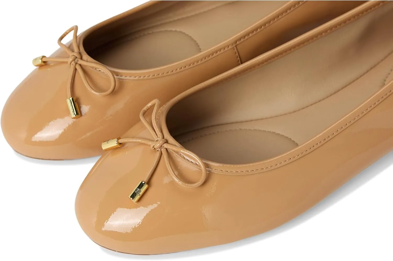 Lauren Ralph Lauren Women's Jayna Crinkle Patent Leather Flats Ballet