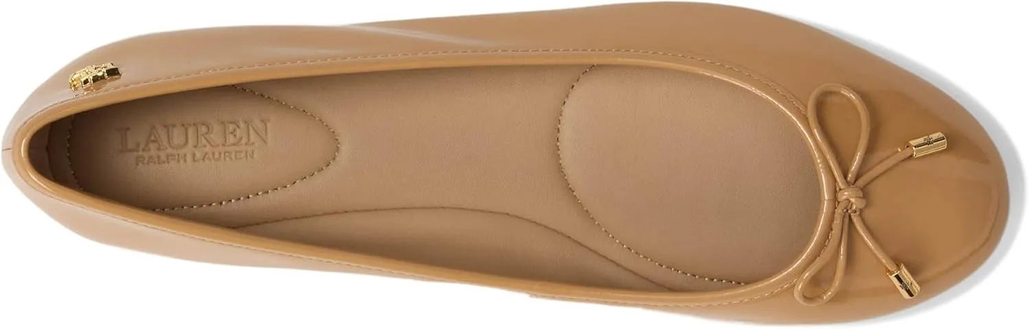 Lauren Ralph Lauren Women's Jayna Crinkle Patent Leather Flats Ballet