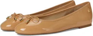 Lauren Ralph Lauren Women's Jayna Crinkle Patent Leather Flats Ballet