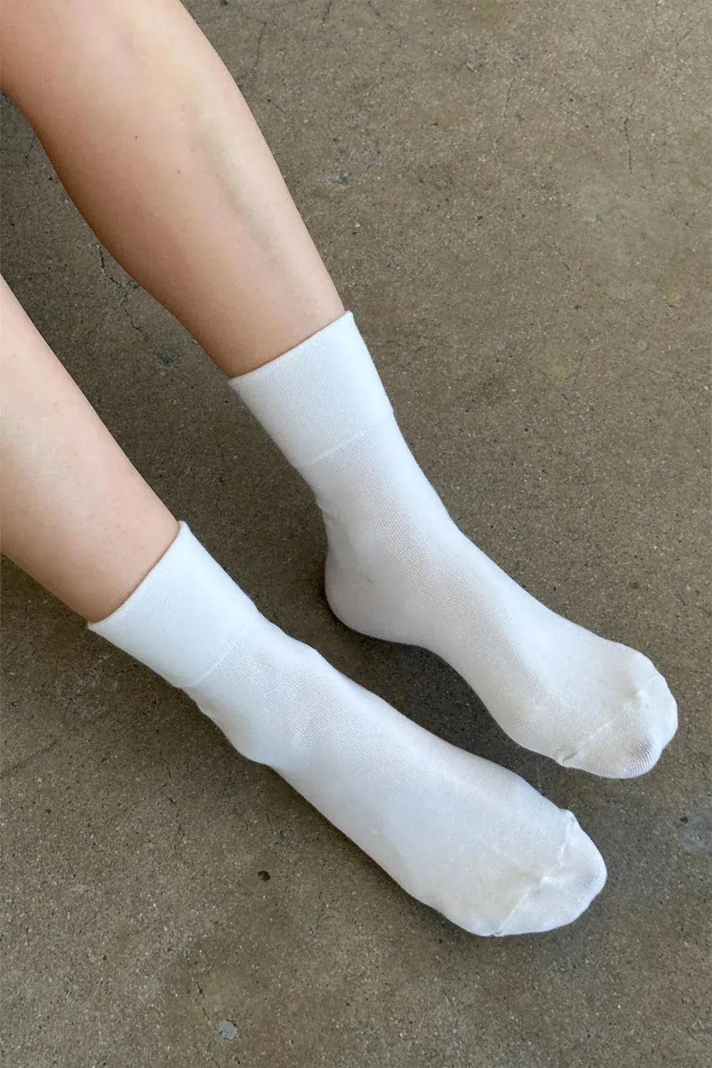 Le Bon - Sneaker Socks Classic White