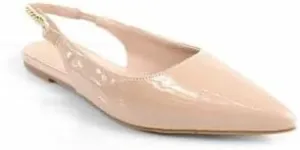 Liliana Women's Pointed Toe Chain Accent Slingback Flat