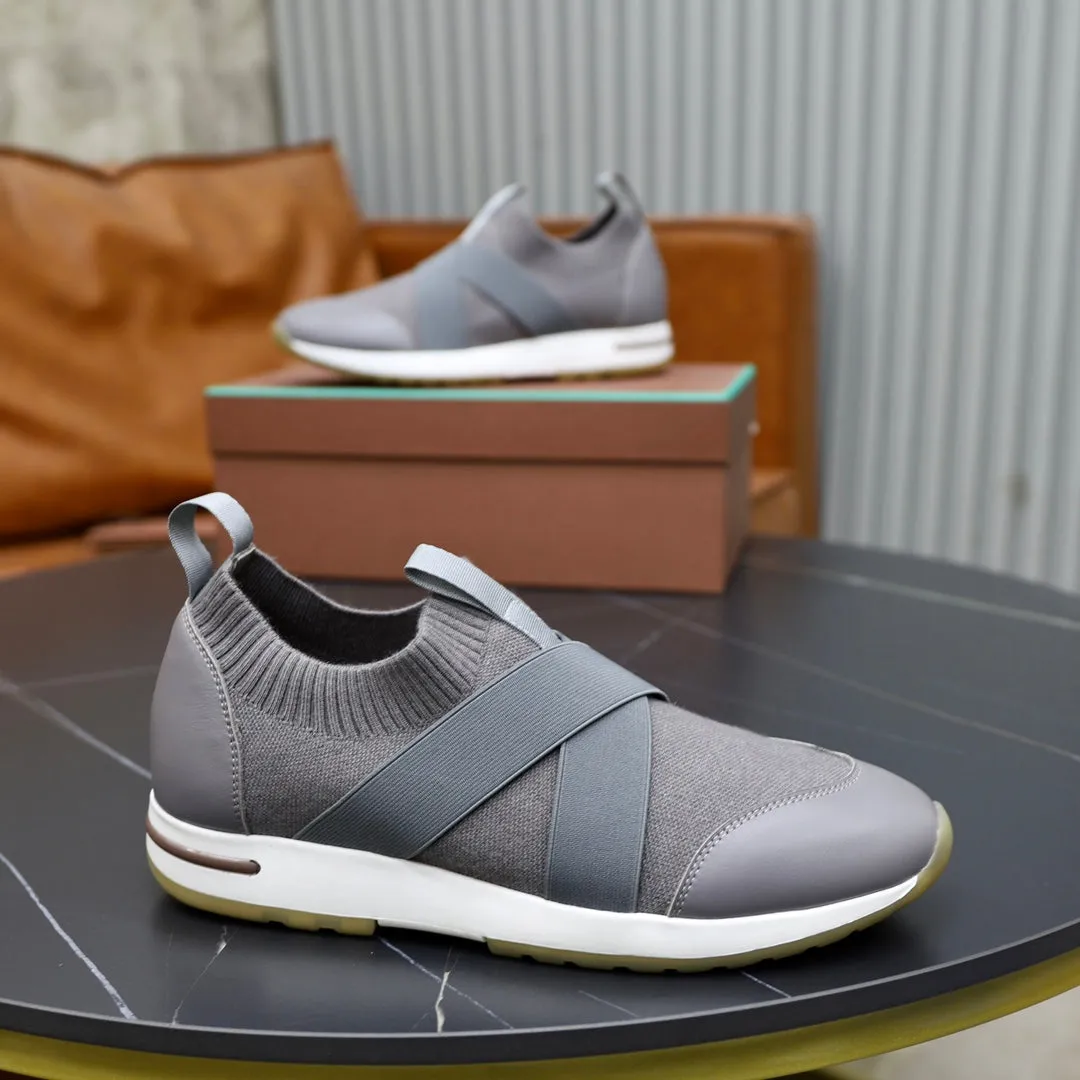 LP 360 KNITTED CASUAL SNEAKERS GRAY WOOL
