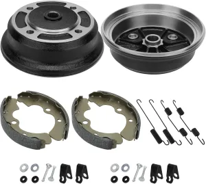 M MATI 2 Set Front Wheel Brake Drum Hub & Brake Shoe for Kawasaki Mule 3000 3010 4010 4000 3020 2510 KAF620 KAF950 2001-Up 41048-7501 92043-1636 41038-0034 41038-7501