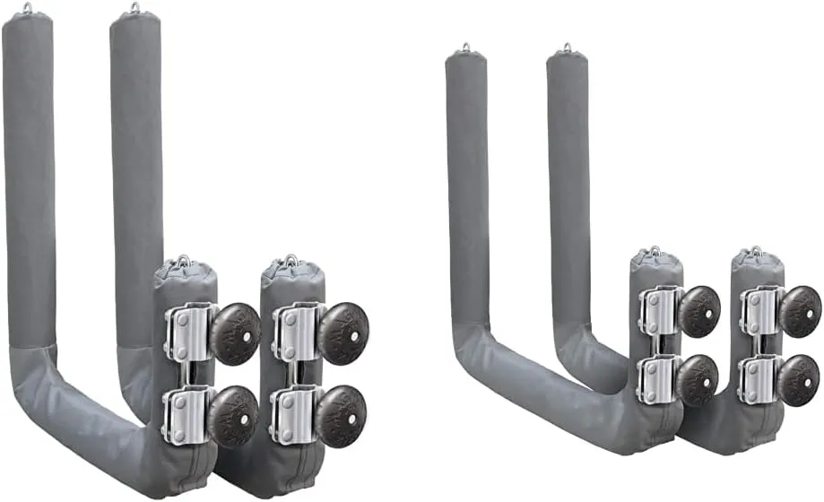 Magma R10-626 Kayak/SUP Boat & Rail Mounted Storage Racks, Polished Stainless Steel, 20" Wide