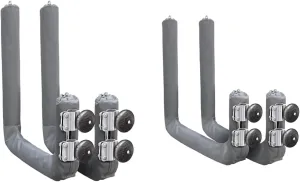 Magma R10-626 Kayak/SUP Boat & Rail Mounted Storage Racks, Polished Stainless Steel, 20" Wide