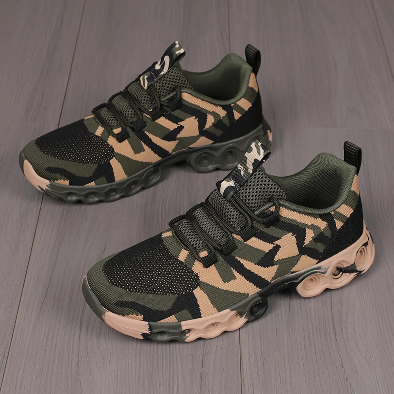 Men's Casual Camouflage Mesh Sneakers | Breathable Fabric
