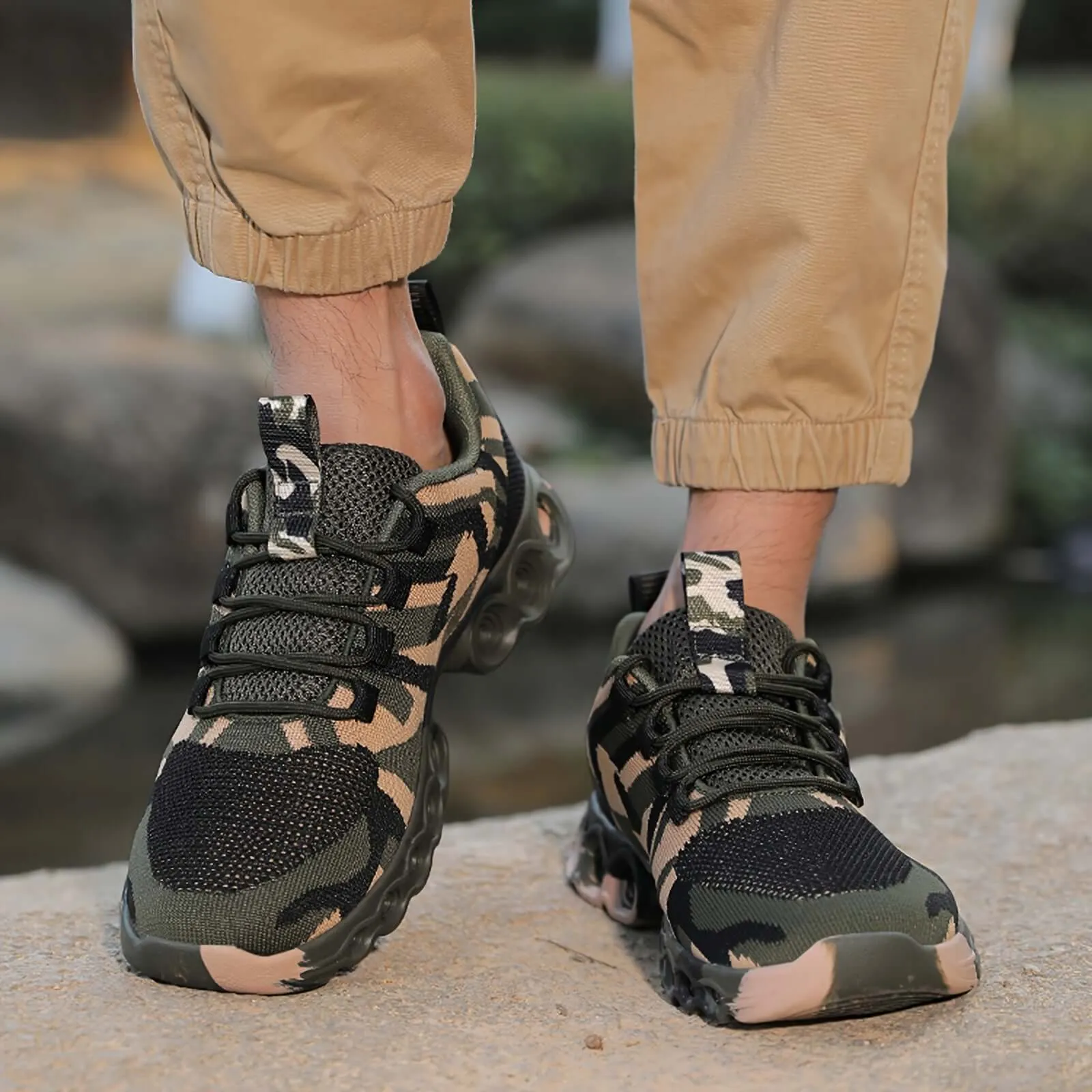 Men's Casual Camouflage Mesh Sneakers | Breathable Fabric