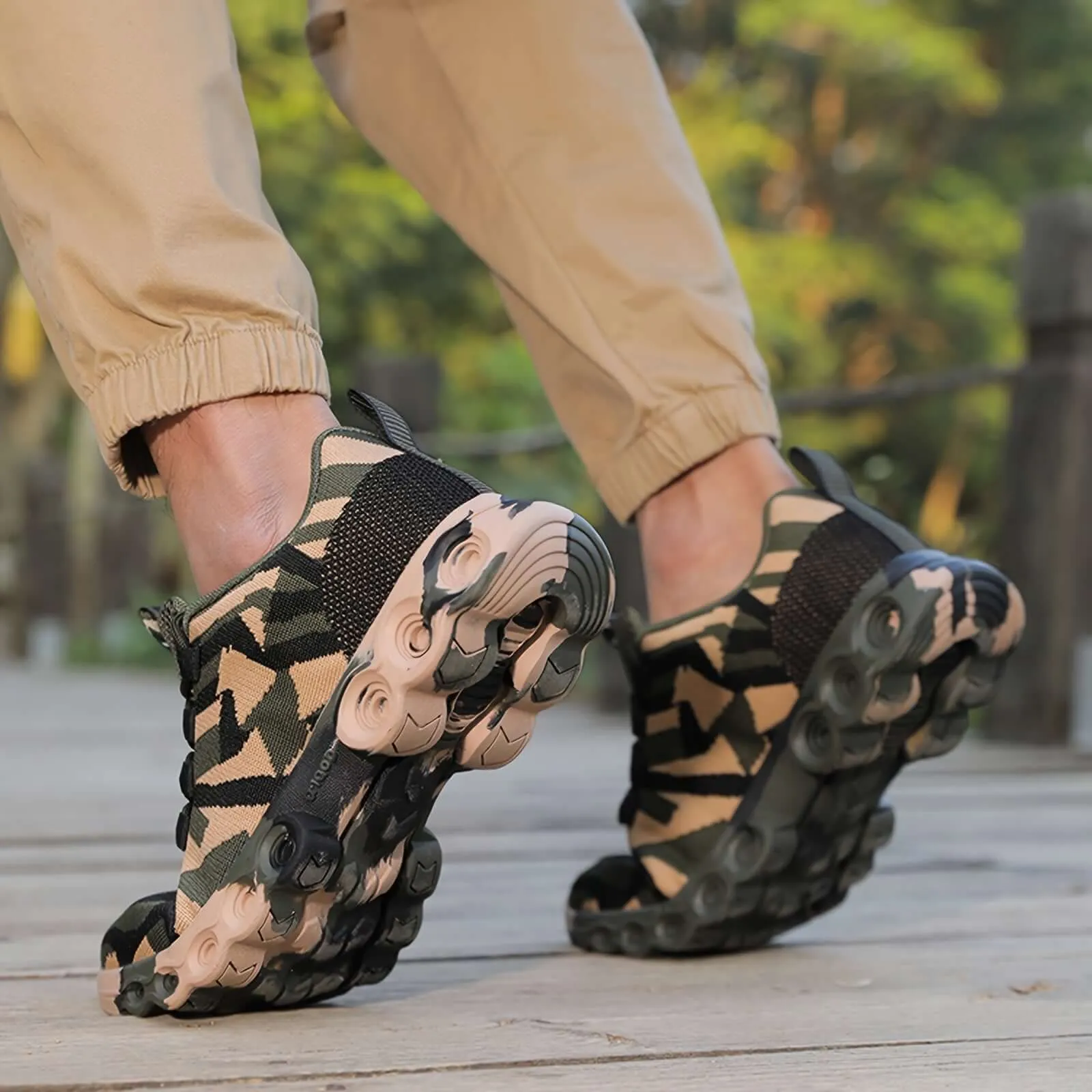 Men's Casual Camouflage Mesh Sneakers | Breathable Fabric