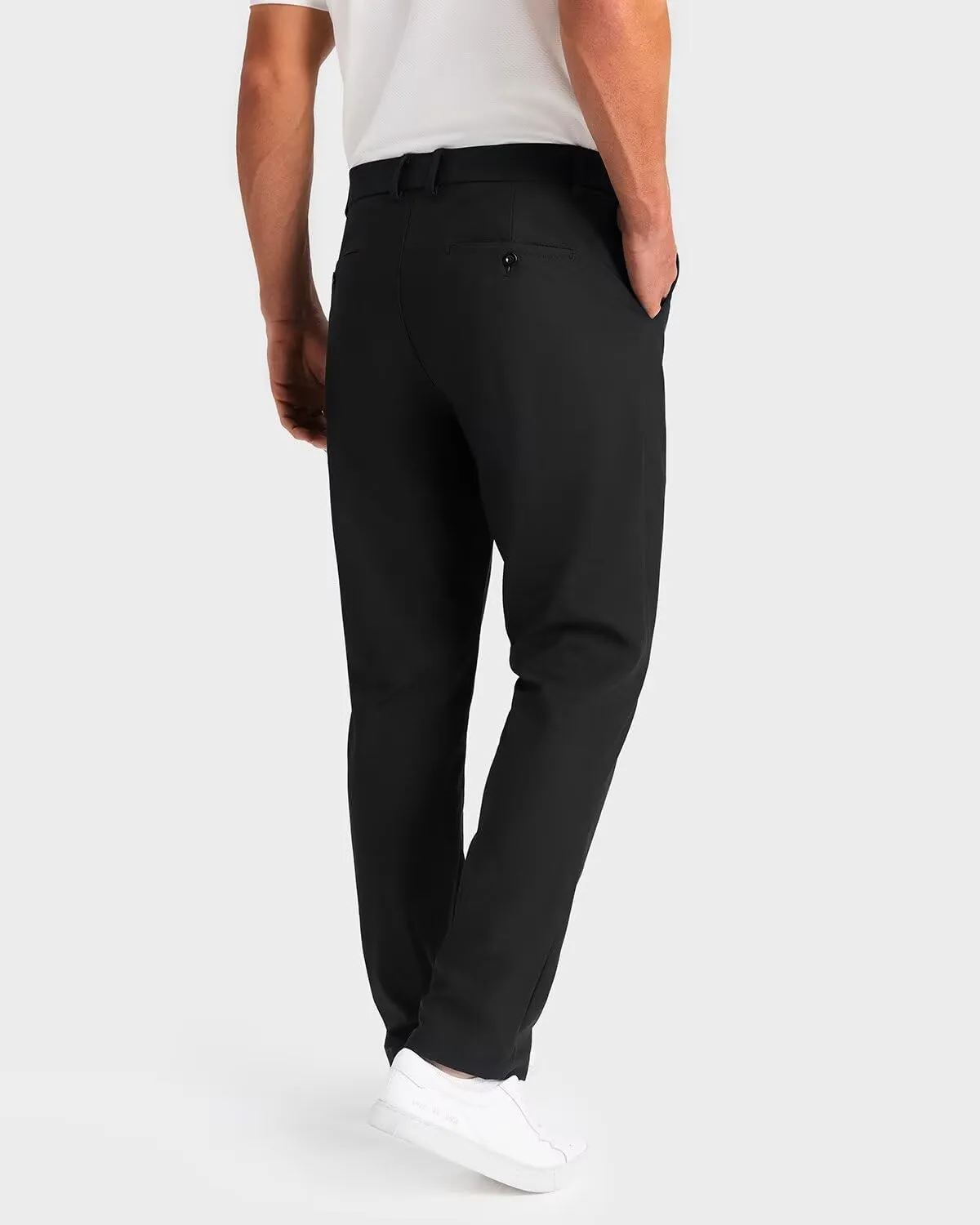 Mens Classic Fit Golf Pants Stretch Work Dress Pants 30''/32''/34'' Lightweight Casual Pants with Pockets