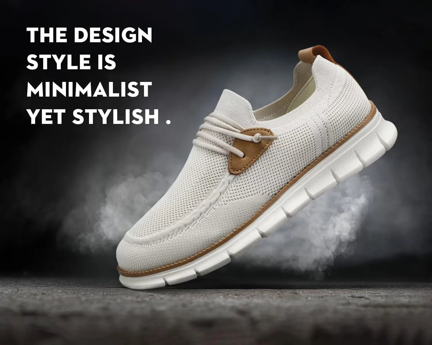 Men's Walking Boat Shoes Slip On Casual Loafers Non Slip Comfortable Lightweight Work Driving Shoes