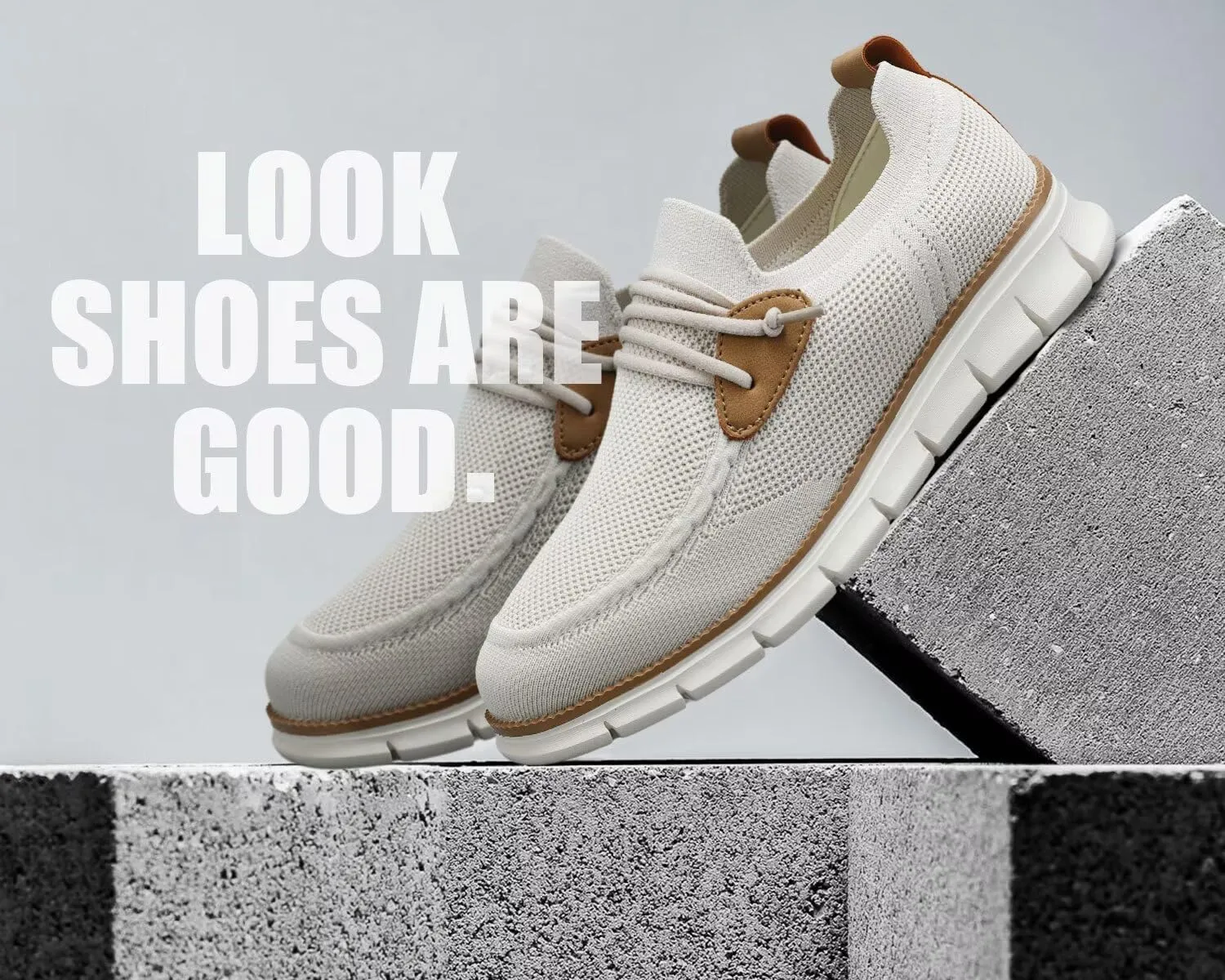 Men's Walking Boat Shoes Slip On Casual Loafers Non Slip Comfortable Lightweight Work Driving Shoes