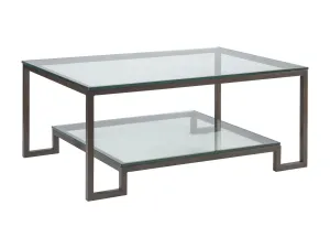 Metal Designs - Bonaire Rectangular Cocktail Table - Dark Brown