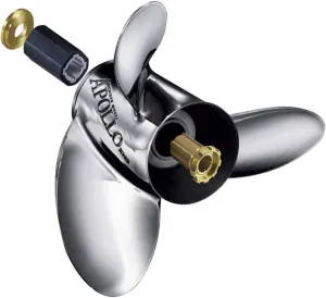 Michigan Wheel 993056 Apollo A-Series 3-Blade Stainless Steel Propeller - LH, 13-7/8" Diameter x 23" Pitch