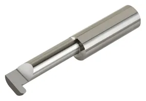 Micro 100 FR-087-8 Grooving Tool, .087" Width, .100" Proj, .397" Min Bore Dia, 1/2" Max Bore Depth, 3/16" Offset, 3/8" Shank Dia, 2-1/2" OAL, Uncoated