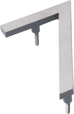 Montague Metal Products MHN-10-F-GY2-7 Solid Brushed Aluminum Modern Floating Address House Numbers, 10", Satin Nickel Powder Coated Gray Two-Tone