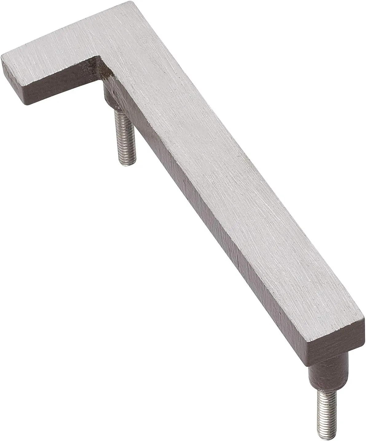 Montague Metal Products MHN-10-F-RB2-1 Solid Brushed Aluminum Modern Floating Address House Numbers, 10", Satin Nickel Powder Coated Roman Bronze Two-Tone