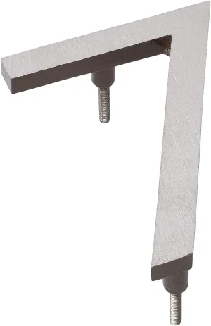 Montague Metal Products MHN-12-F-AC2-7 Solid Brushed Aluminum Modern Floating Address House Numbers, 12", Satin Nickel Powder Antique Copper Two-Tone