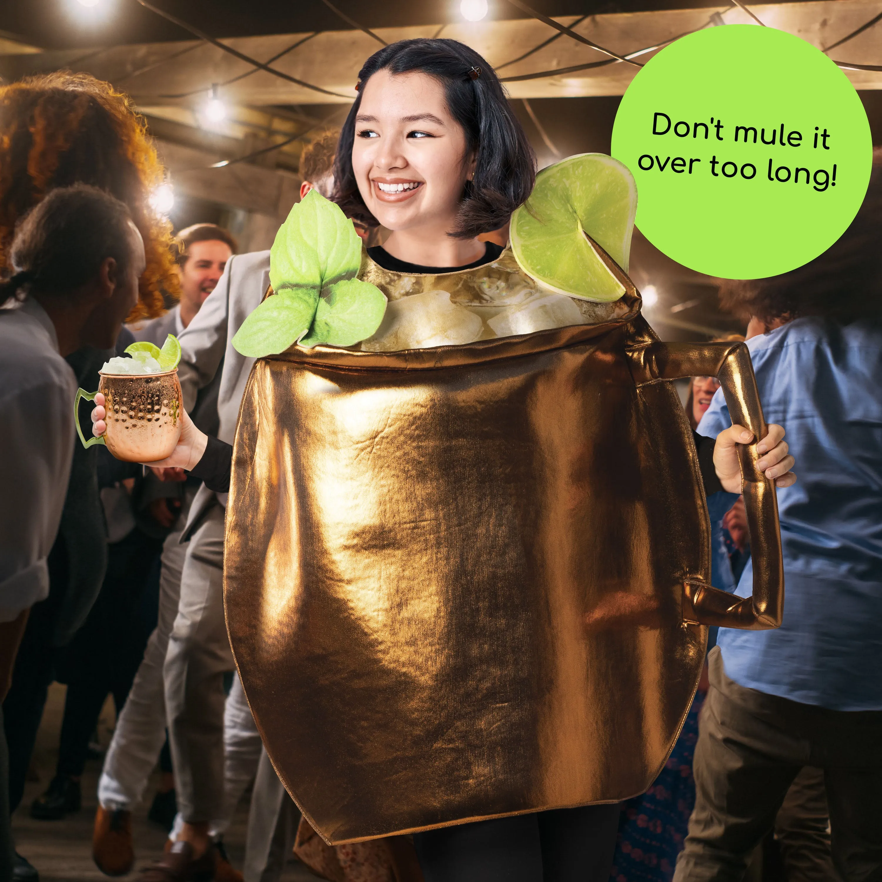 Moscow Mule w. Mint & Lime Halloween Costume, Adult One Size