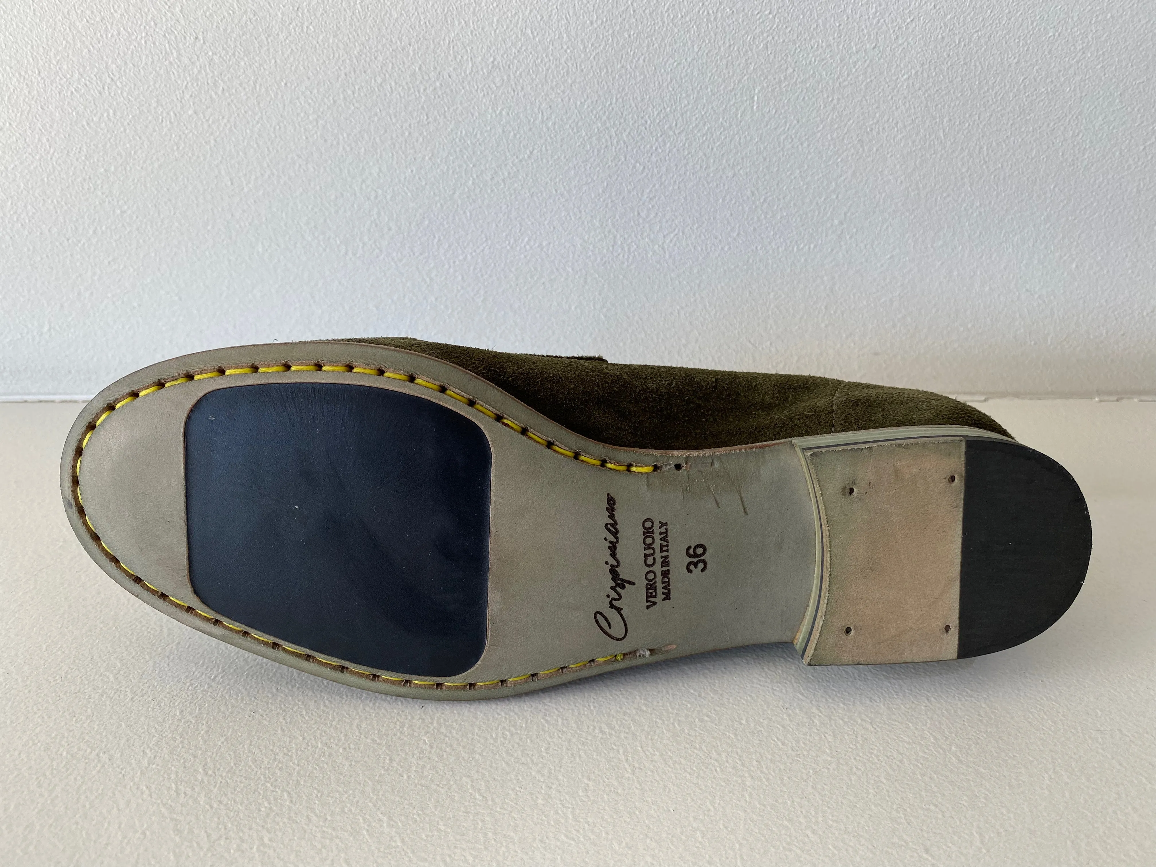 Moss Green Suede Loafer