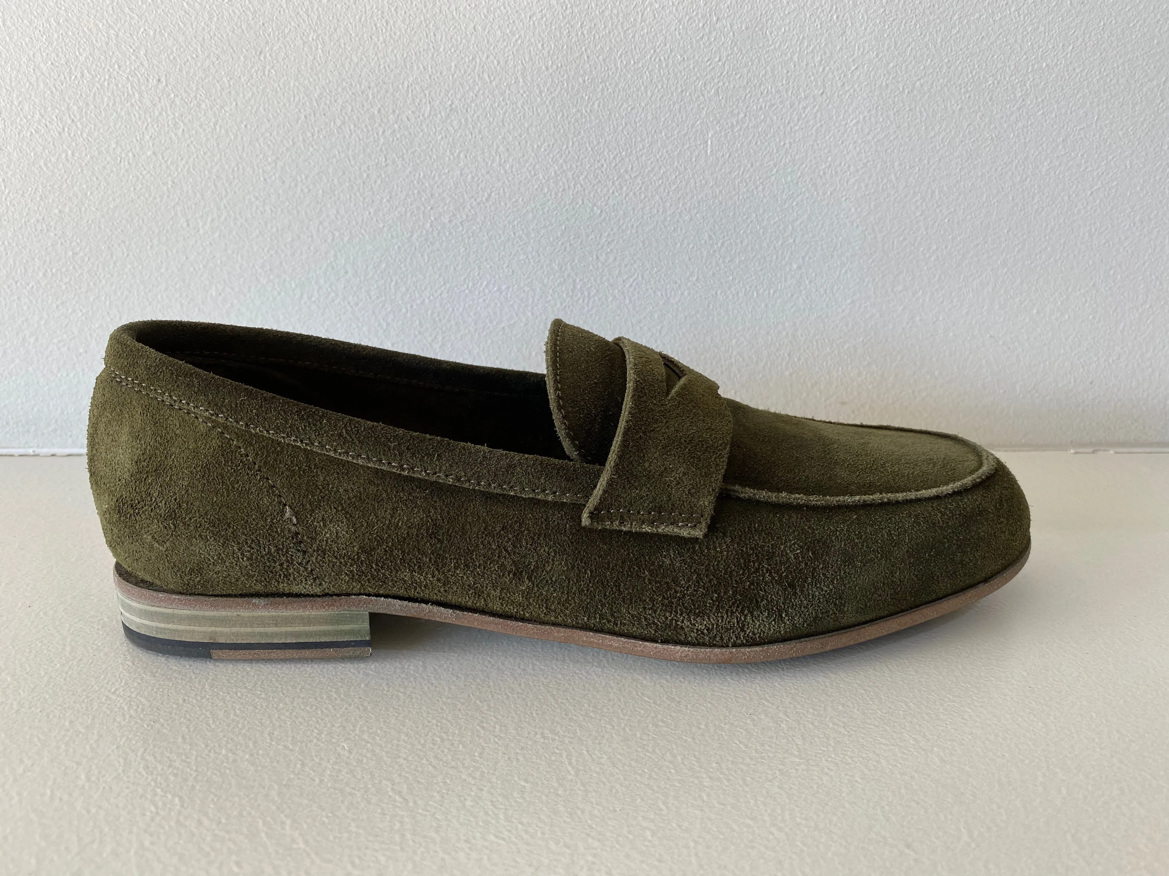 Moss Green Suede Loafer