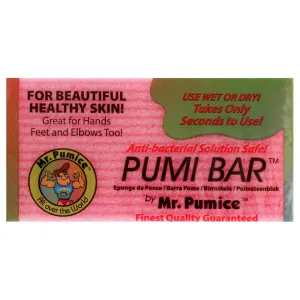 Mr. Pumice Callus Remover PUMI Bar: Pedicure Stone & Foot Scrubber - Medium Grit (Assorted Colors) 24 Pack Display Case