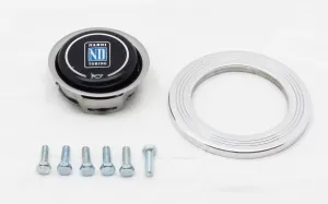 Nardi Horn Kit - Polished Trim Ring   Horn Button   Screw Kit - Part # 4041.18.0800 4040.08.0001 4041.01.0202