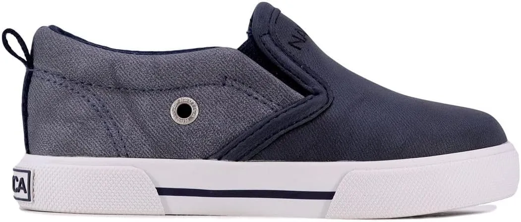 Nautica Kid's Slip-On Casual Shoe Athletic Sneaker - Youth-Toddler Akeley | Boy - Girl | (Big Kid/Little Kid/Toddler)
