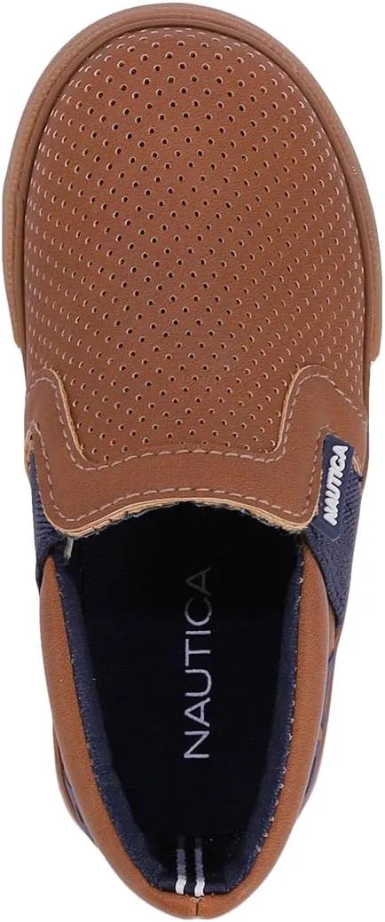 Nautica Kid's Slip-On Casual Shoe Athletic Sneaker - Youth-Toddler Akeley | Boy - Girl | (Big Kid/Little Kid/Toddler)