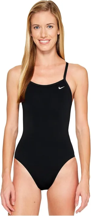 Nike Women's Poly Core Solid Classic Lingerie Tank Swimsuit