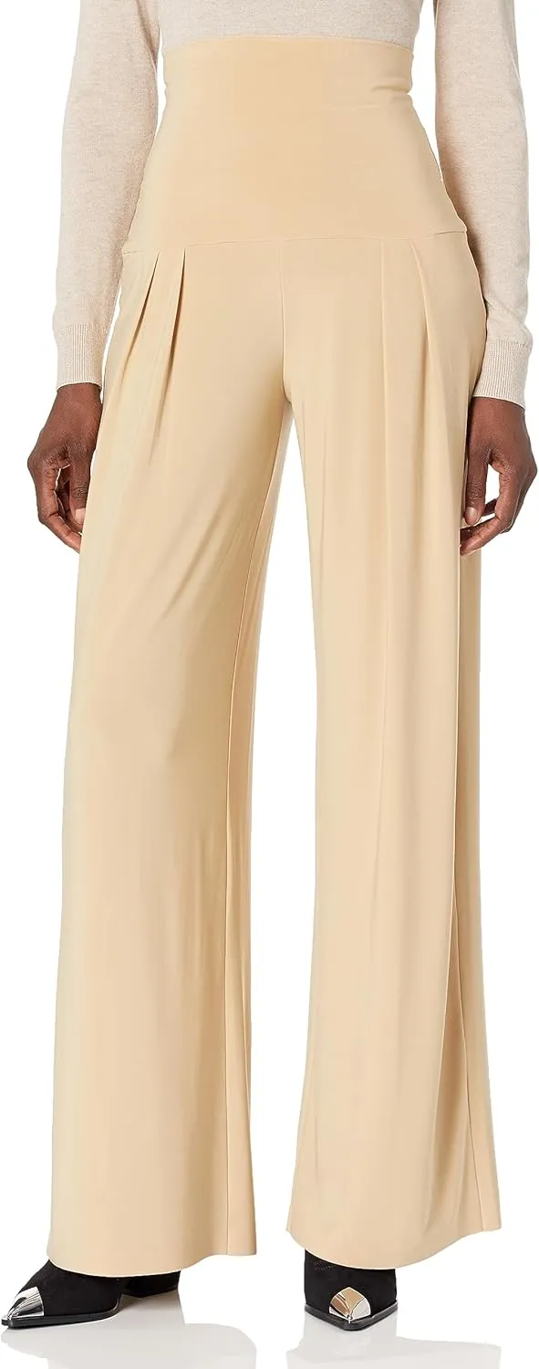 Norma Kamali Women's High Waist Pleat Pants