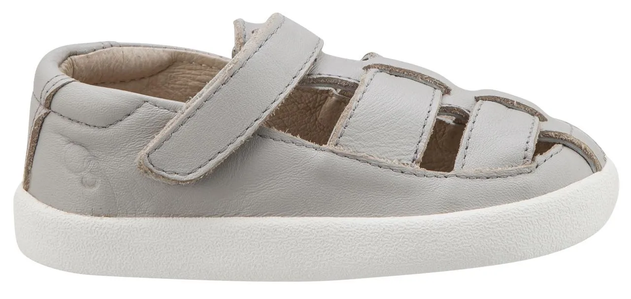 Old Soles Boy's and Girl's Oliver Grey Leather Fisherman Sneaker Shoe Sandal