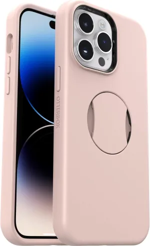 OtterBox iPhone 14 Pro Max OtterGrip Symmetry Series Case - Made ME Blush (Pink), Built-in Grip, Sleek case, Snaps to MagSafe, Raised Edges Protect Camera & Screen