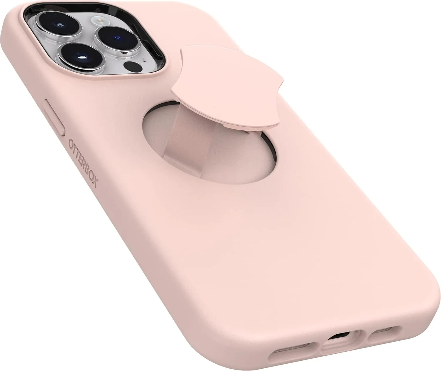 OtterBox iPhone 14 Pro Max OtterGrip Symmetry Series Case - Made ME Blush (Pink), Built-in Grip, Sleek case, Snaps to MagSafe, Raised Edges Protect Camera & Screen
