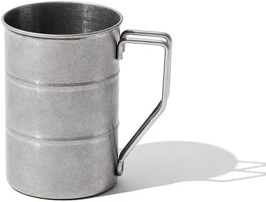 Outdoor camping 304 stainless steel retro mug