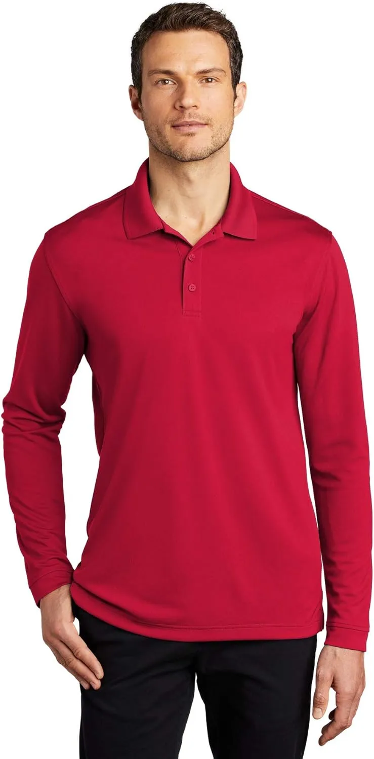 Port Authority Dry ZoneUV Micro-Mesh Long Sleeve Polo