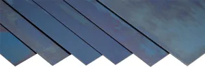 Precision Brand Spring Steel 1095 Shim Sheet Assortment, Blue Tempered, Polished Finish, AMS 5122, SAE 1095, AISI 1095, Blue, 0.005", 0.010", 0.015", 0.020", 0.025", 0.032" Thick, 6" Width, 12" Length (Pack of 6)