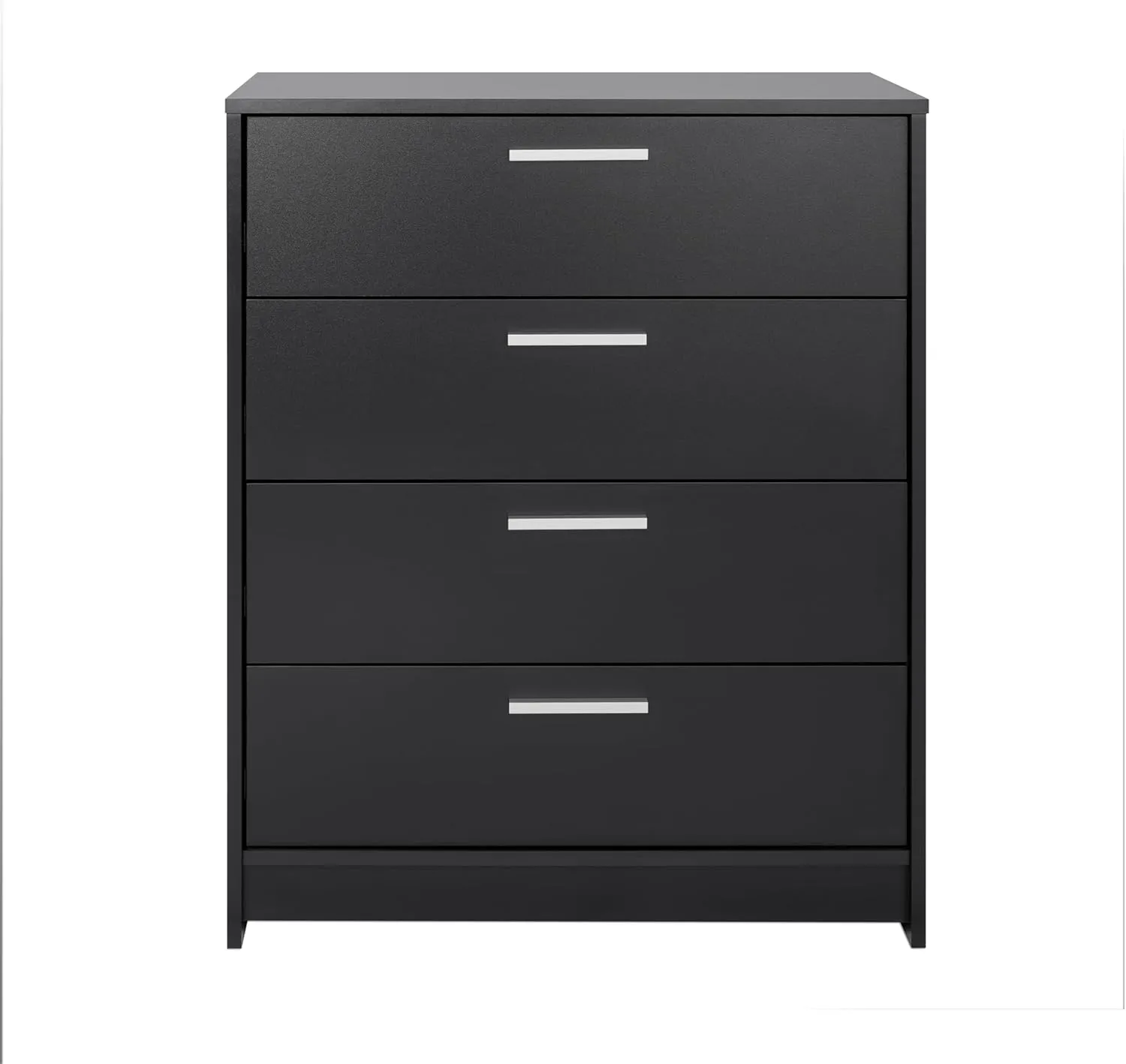 Prepac Studio Essentials Dresser, Black Dresser for Bedroom, Chest of Drawers with 4 Drawers 18" D X 30" W x 36.5" H, BDBR-2104-1