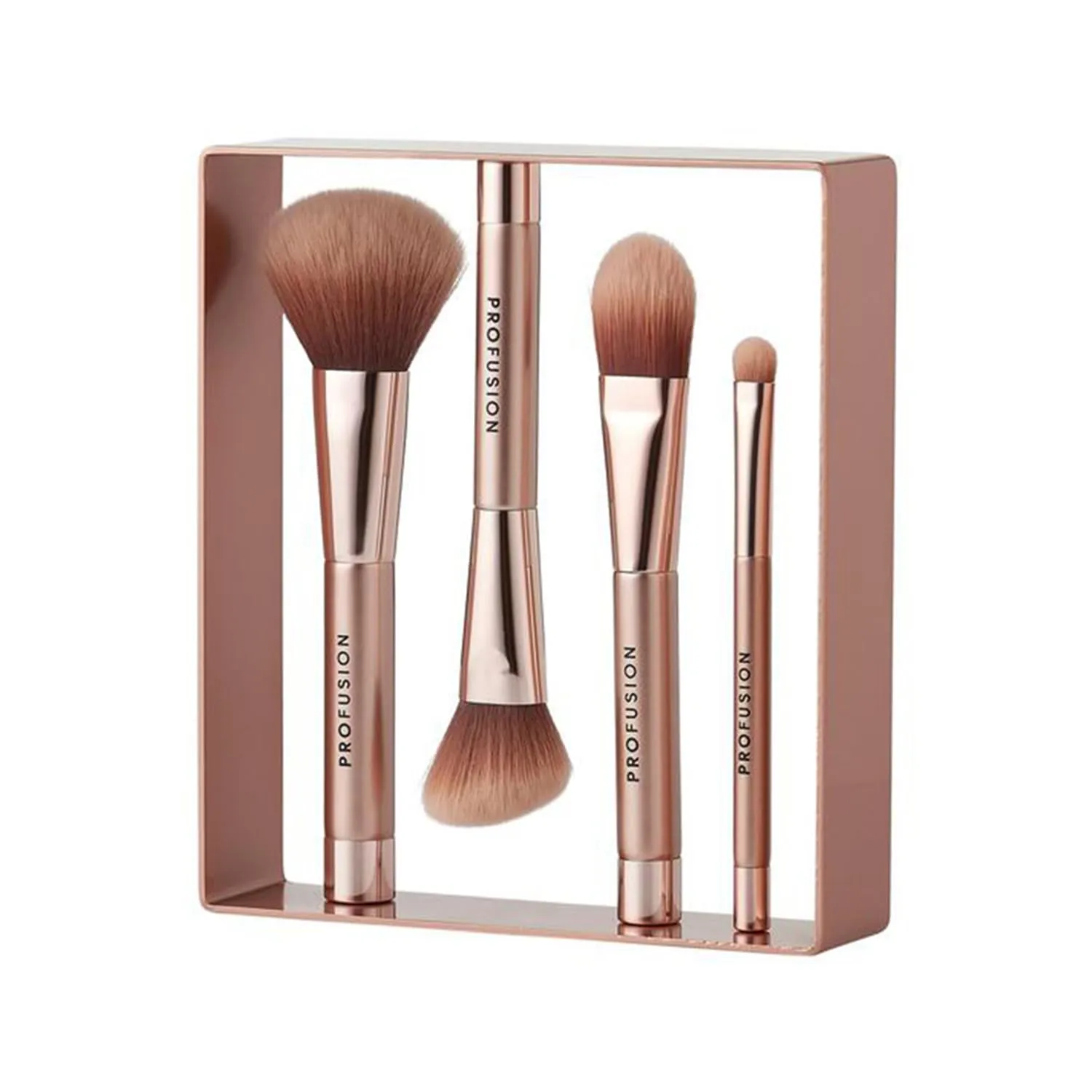 Profusion Cosmetics Magnetix Core Collection, Premium Synthetic and Natural Fiber Makeup Brushes Set for Flawless Look, Essential Beauty Tools to Complete Your Look